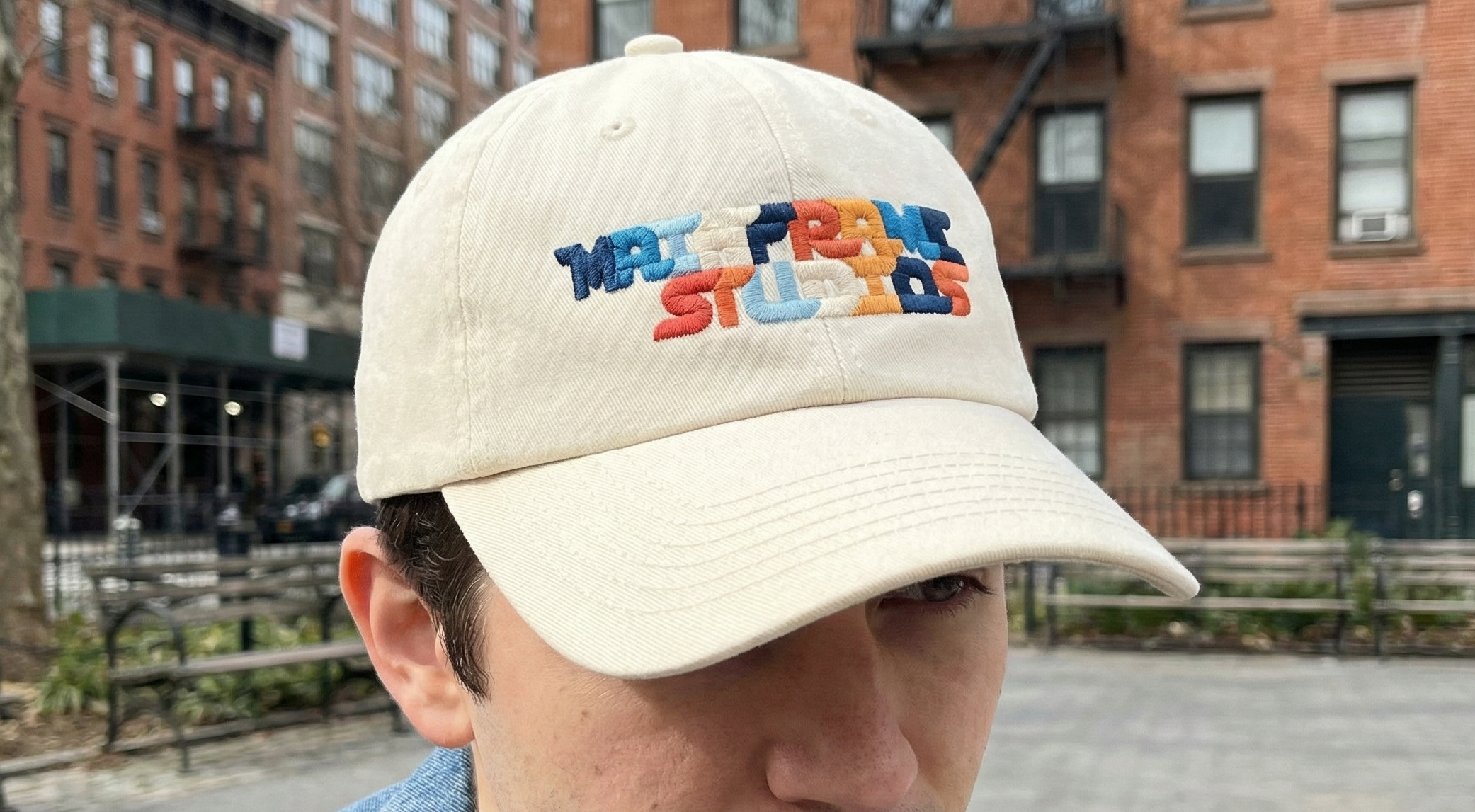 Conceptual merchandise with the custom typography.