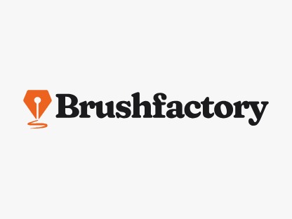The Brushfactory logo lockup